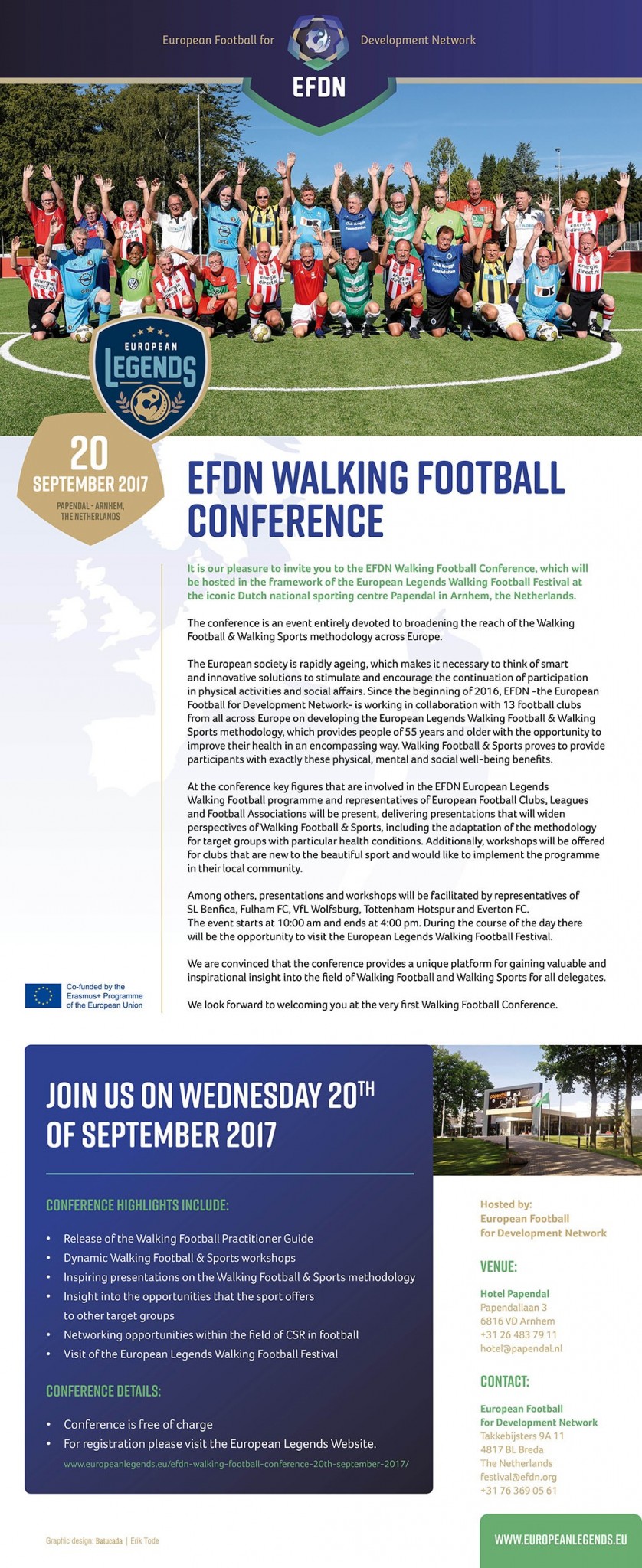 Invitation Walking Football Conference