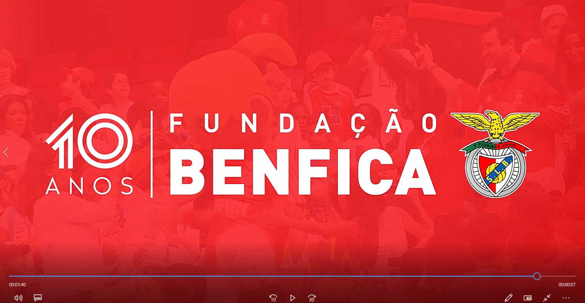 Fundacao Benfica 10 anos