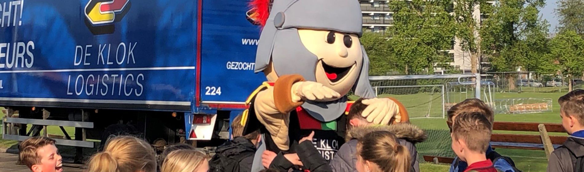 NEC Nijmegen mascot at score a book closing