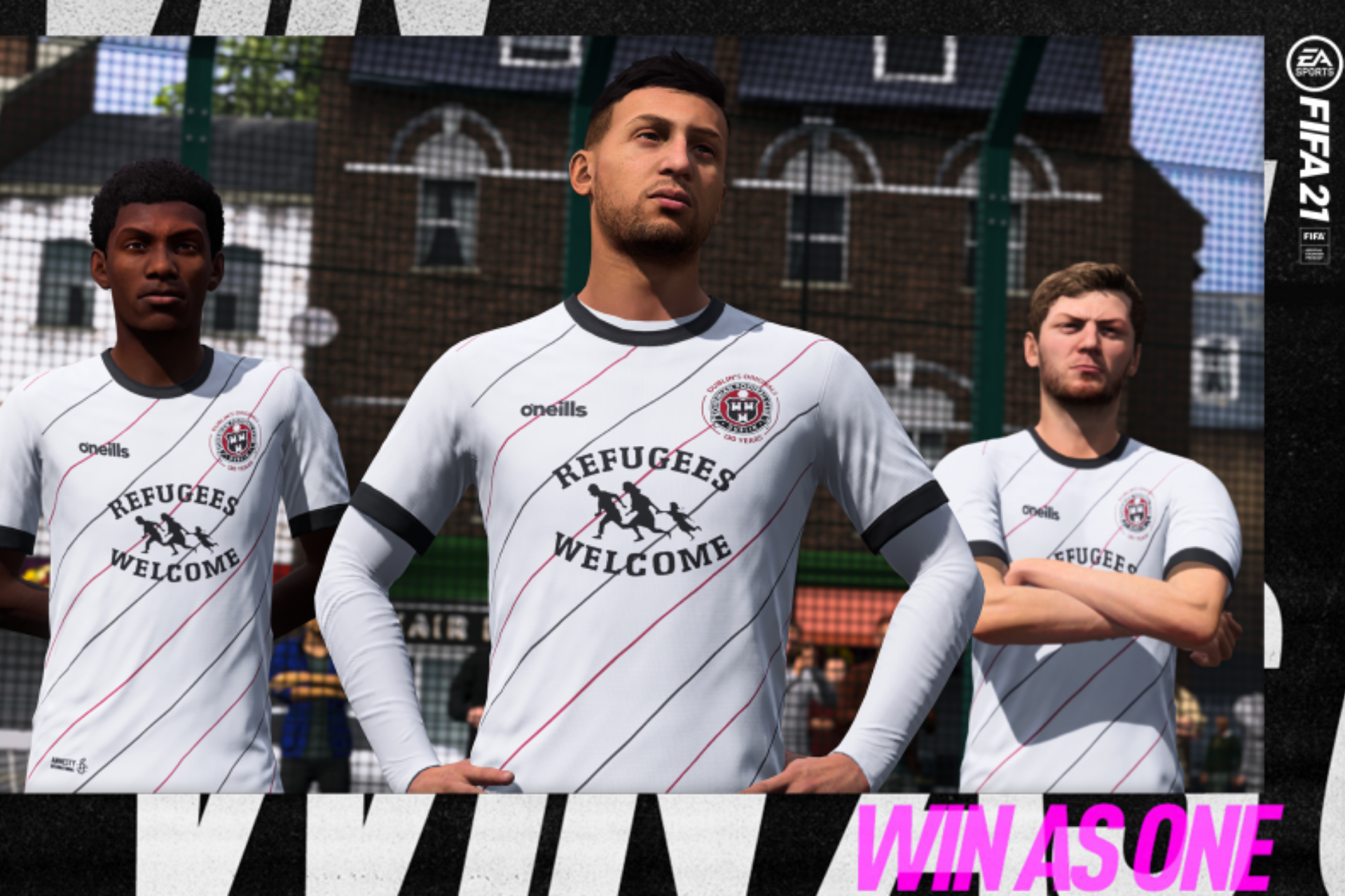 Bohemian FC's Refugees Welcome Jersey goes Global in FIFA 2021 Game -  European Football for Development Network
